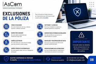 Mano de obra y refacciones incluidas